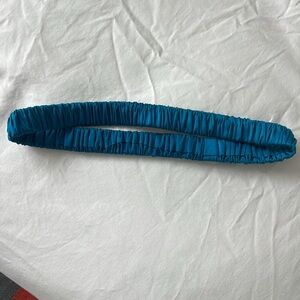 Pure Silk Headband in Peacock Blue